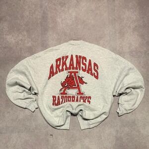 Vintage 90s Arizona Razorbacks University Graphic Crewneck Sweater